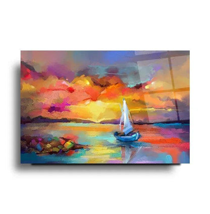 Colorful Sea Glass Wall Art - LUXARTDECO
