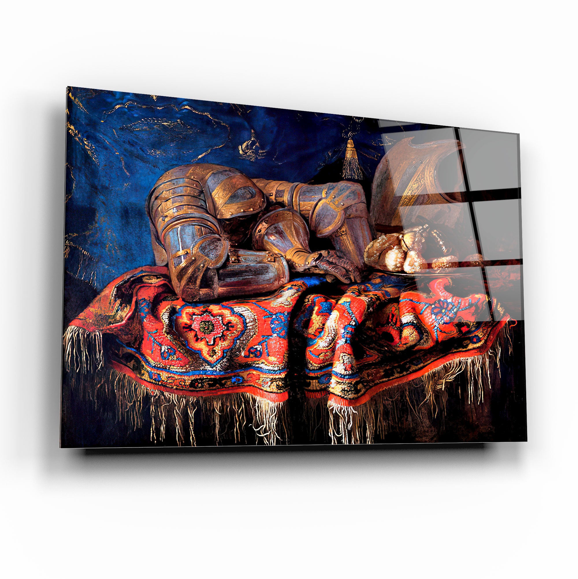 Art mural en verre à thème rétro