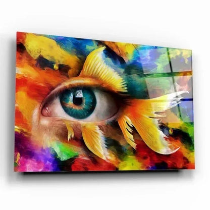 Colorful Eye Glass Wall Art - LUXARTDECO