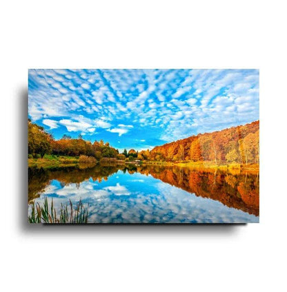 Autumn Landscape Glass Wall Art - LUXARTDECO