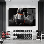 Fitness Girl Glass Wall Art - LUXARTDECO