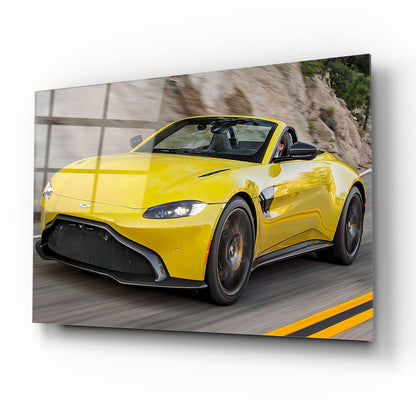 Aston Martin Glass Wall Art