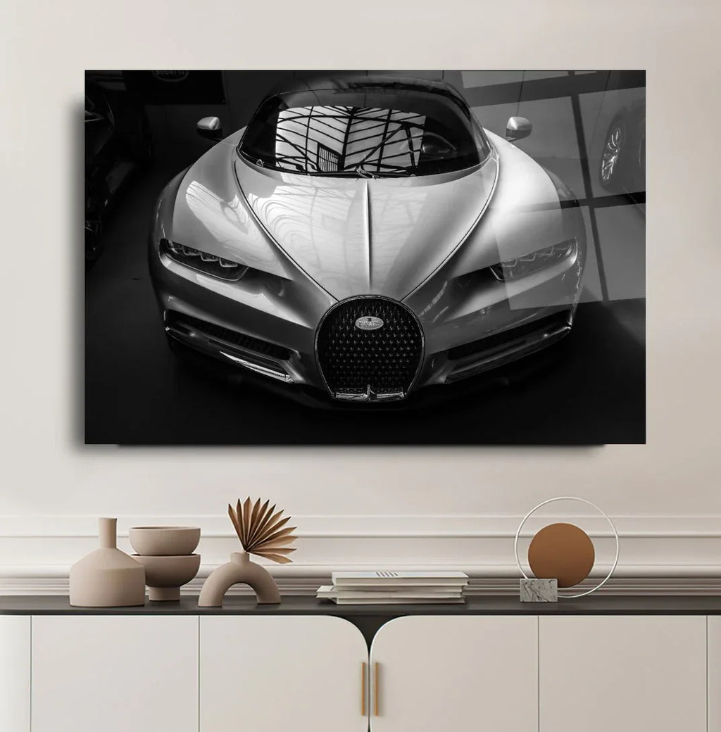 Bugatti Glass Wall Art - LUXARTDECO