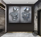 Bodies in Love Glass Wall Art