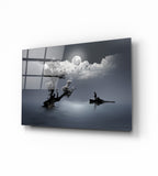 Art mural en verre Lumière de la Lune