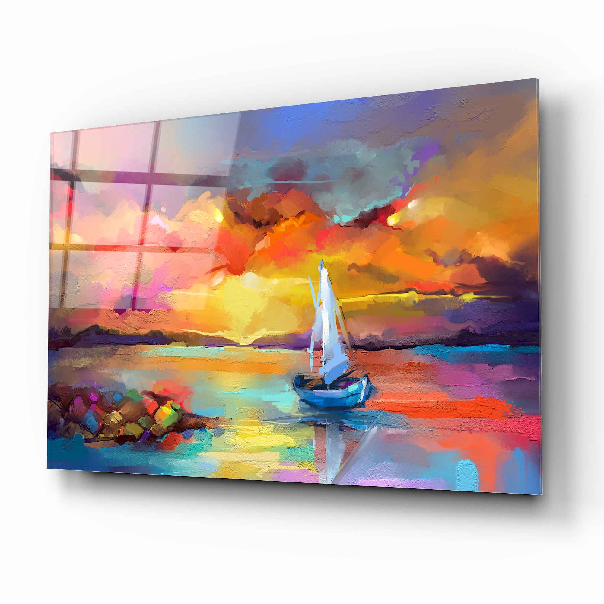 Colorful Sea Glass Wall Art