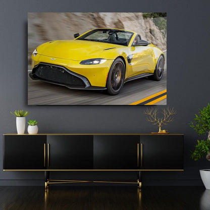 Aston Martin Glass Wall Art