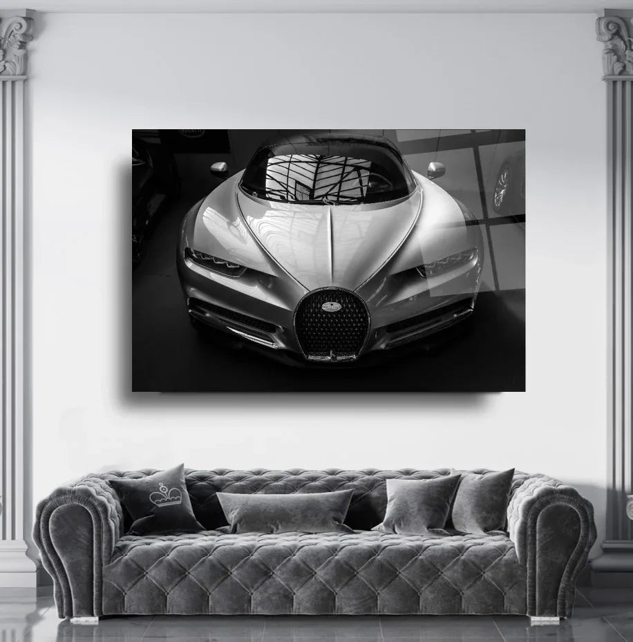 Bugatti Glass Wall Art - LUXARTDECO