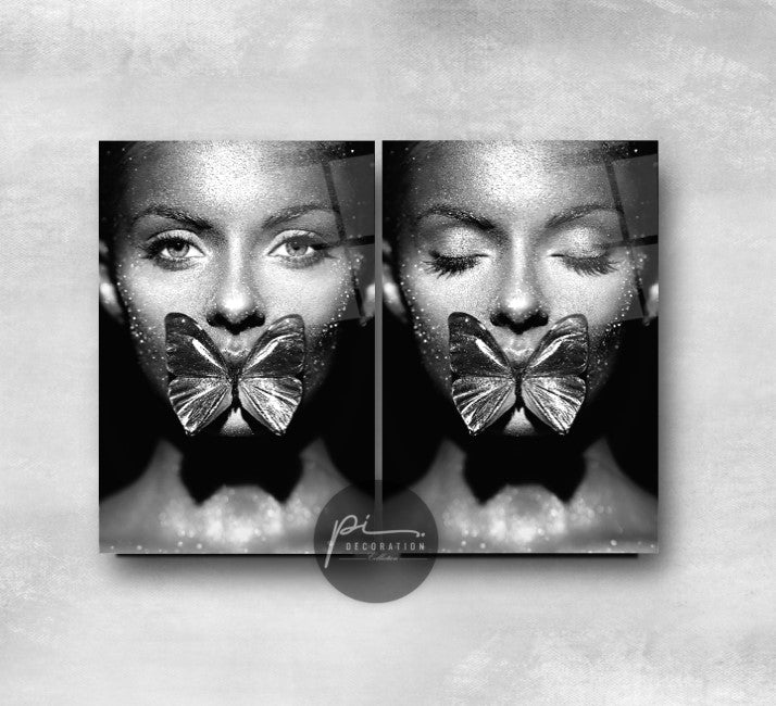 Woman Glass Wall Art