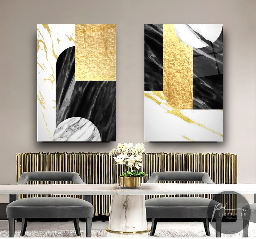 Marble Glass Wall Art