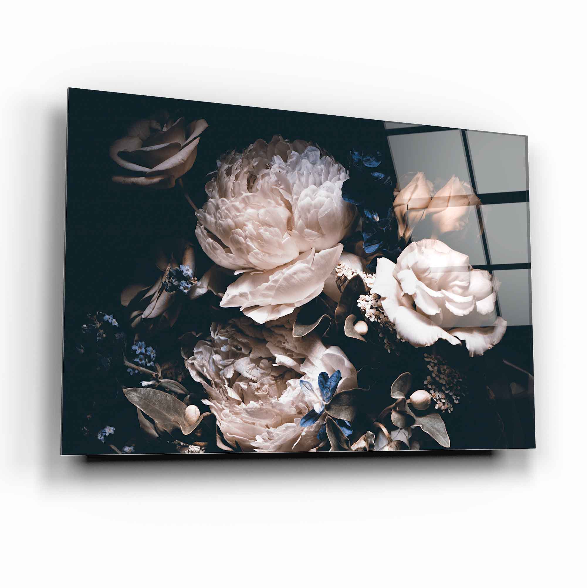 Décoration murale en verre Bouquet de pivoines