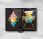 Abstract Glass Wall Art