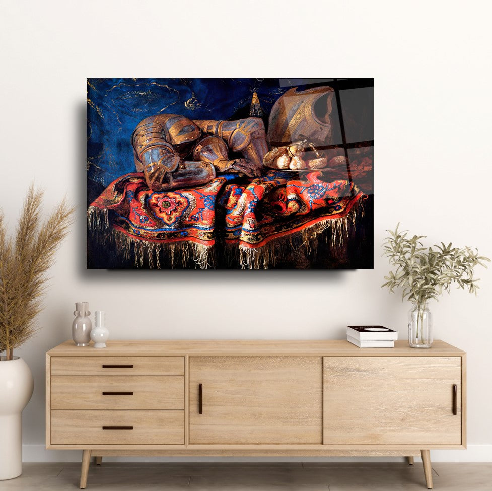 Art mural en verre à thème rétro