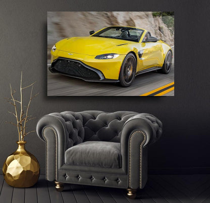 Aston Martin Glass Wall Art