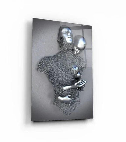Bodies in Love Duo Glass Wall Art Set - LUXARTDECO
