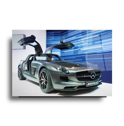 Mercedes-Benz SLS AMG Glass Wall Art