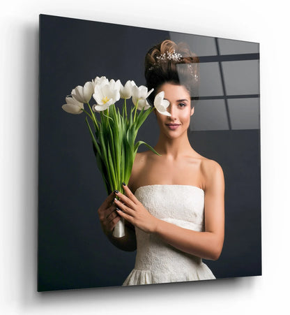 Square Custom Print on Glass - LUXARTDECO