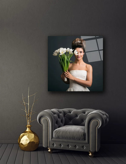 Square Custom Print on Glass - LUXARTDECO