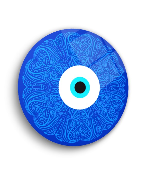 Décoration murale en verre contre le mauvais œil